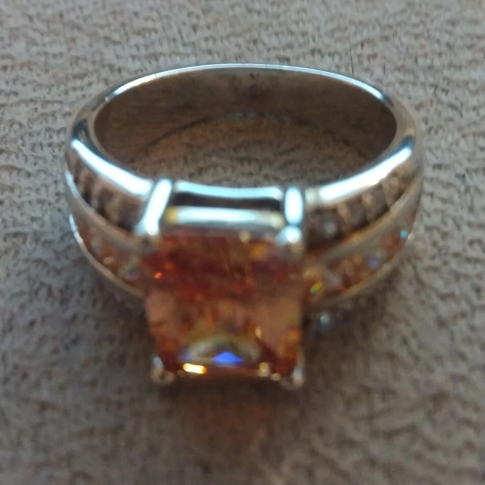 Stamped .925 Santa Ana Madera Citrine Ring